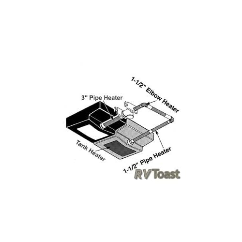 Ultra Heat Holding Tank Heater, 20 40 gallon RV Camper S078 558657