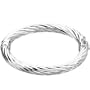 07.00 Inch Sterling Silver Sterling Silver Hinged Bangle