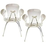 Set of Two Clear Acrylic Cradle Chair Set of Two Clear Acrylic Cradle Chair