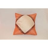 Rose and Beige Silk Pillow
