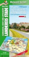 Maiwald Karte Stade West Offizielle Radwanderkarte 1 : 50.000: Landkreis Stade - Elbmarsch, Geest u. Apfelbl&uuml;te - Karte West - R&uuml;ckseite mit Toure ...
