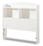 Twin Size Bookcase Headboard in Pure White - South Shore Furniture - 3360098