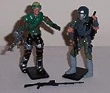 GI JOE vs. COBRA Mirage (Green/Black) vs. Cobra Viper (Blue/Green/Grey) Action figure Variant Set