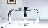 Sofa Table Modern Style Chrome Finish