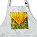 Orange Poppy Flower Tree Bark Art Flower Photography - Full Length Apron With Pockets 22w X 30l