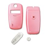Kyocera K323 K322 Snap-On Solid Pink Case Cover with Removable Swivel Belt Clip