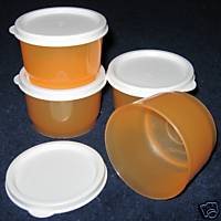 Tupperware 4-Ounce Snack Container Set, Orange by Tupperware