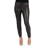 Dazz Slim Pleather Pants in Brown