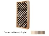 Wine Cellar Innovations Designer Series Collection Natural Poplar Individual Diamond Bin 72x34x13-in.