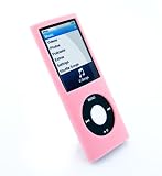 Tuff-Luv Slim&Lite Silicone skin case cover for (Ipod Nano 4th Gen 8GB/16GB) - (Pink) + Screen protection
