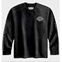 Harley-Davidson� Men's Long Sleeve Black on Black Tee. Print and dimensional graphics. 99044-09VM