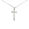 Cubic Zirconia Cross with Sterling Silver Chain