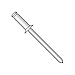 3/16" x .12"-.25" (#64) Countersunk Blind Rivets/All Aluminum/Max Barrel Length: .450" (Carton: 5,000 pcs)