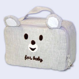 グラディー（GLADEE） Bear for Baby クマのリネンおむつポーチ