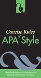 Concise Rules of APA Style [CONCISE RULES OF APA STYLE -OS]