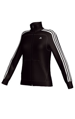 Adidas Damen Jacke Essentials 3S, black/white, XL, DAX25060XL