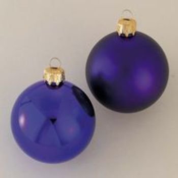 65 mm Shatterproof 2-Tone Purple Ball Ornament Case Pack 96 - 715236