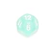 Chessex Frosted 16mm Teal and white d12