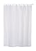 Extra Long / Tall White Fabric (Polyester / Nylon) Shower Curtain with Metal Grommets (Buckles), and a Weighted Hem to Reduce Billowing. Dimensions = 84 inches (7 ft) Tall x 72 inches (6 ft) Wide