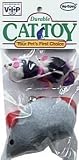 Vo-Toys Kitty Combo Fur and Plush Mice Cat Toy Assorted Colors