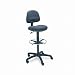 Precision Swivel Stool with Adjustable Footrest - Black