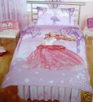 Childrens Toyshop  Used : Barbie 12 Dancing Princesses Single Duvet Cover Set