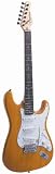 J. Reynolds JR6NH Double Cutaway Electric Guitar, Natural Honey