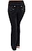 PajamaJeans - Bootcut Black Stretch Knit Denim Jeans for Women