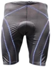 MMJ Men's 3D Padded Coolmax Bike Shorts Black Colors Size L