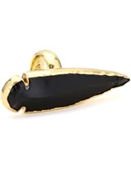Charles Albert Obsidian Arrowhead Adjustable Ring