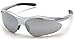 Pyramex Fortress Safety Eyewear, Silver Mirror Lens With Silver Frame
