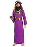 Childrens Purple Wiseman Costume Size Medium 8-10