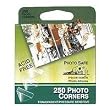 Pioneer Photo Corners Self Adhesive, 250/Pkg, Clear