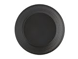 Royal Copenhagen Black Plain Buffet Dinner Plate