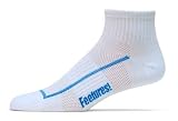 Features Walking Crew Socks (Large, White)