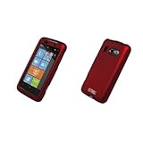 EMPIRE Red Rubberized Snap-On Cover Case for HTC Surround