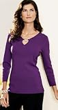 CRYSTAL RING-NECK SWEATER