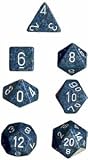 Chessex Dice: Polyhedral 7-Die Speckled Dice Set - Sea