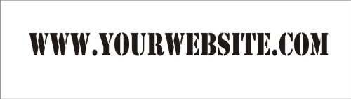 Advertise promote your website 100 decals sticker, Black