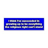 No Thanks Religious Right Bumper Sticker