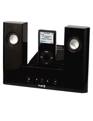 Logic3 MIP107K i-Station7 iPod Speakers - Black