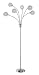 Adesso 4511 Pom Pom Floor Lamp Satin Steel 22