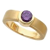 14K White or Yellow Gold Amethyst Ring -- OTHER GEMS AVAILABLE