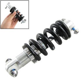 Bike Bicycle Metal Suspension Bumper Spring Shock Absorber Black
