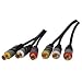 HQ 2.5M  3xRCA  EXTENSION CABLE MALE TO FEMALE