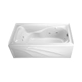 American Standard 2776.118WC.020 Cadet 5-Feet by 32-Inch Whirlpool with Everclean, Hydro Massage System-I and Integral Apron, White