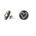 schmuck-art Ohrstecker Unisex StainlessSteel Martin silv./bla. 
22129