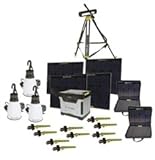 Goal Zero BONUS Yeti 1250 Solar Generator Kit with cart, (4) Boulder 30 solar panels, (2) panel carrying cases, (1) Solar Tripod (holds 4 panels), 3 Light a Life Lanterns, (10) Boulder Clips