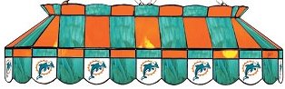 NFL Miami Dolphins 40 Inch Glass Pool Table Lamp