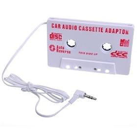 Wired--up Cassette Adaptor for iPod and other MP3 Players - White